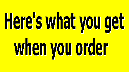 what you get with your order